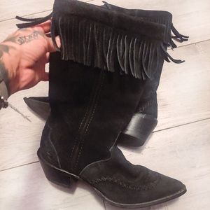 Durango Crush Women’s Fringe Black Boots